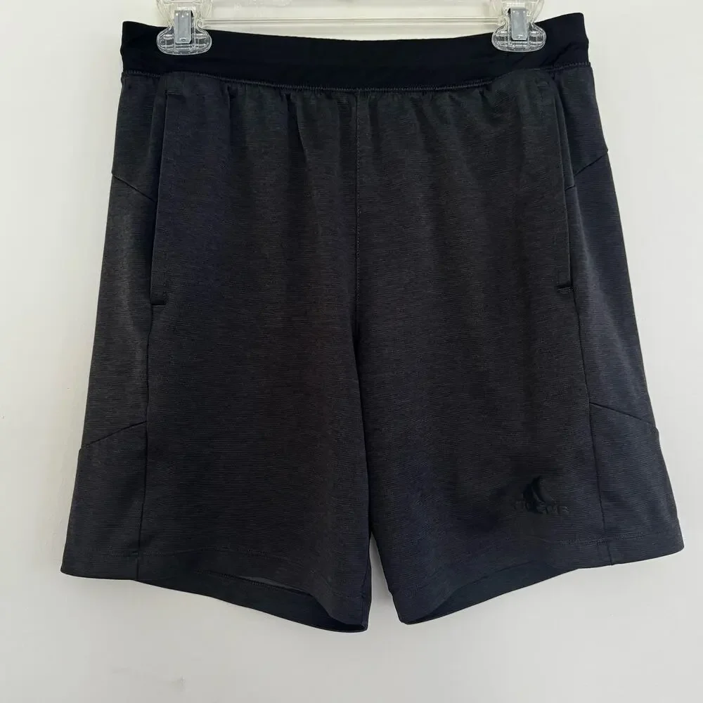 ADIDAS Climalite Athletic Training Shorts in Dark Grey/Black